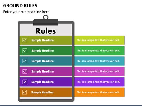 Ground Rules Powerpoint Template Ppt Slides