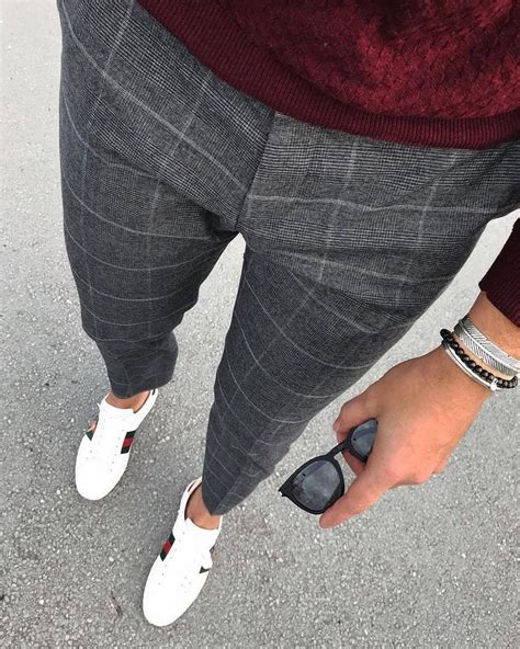 Love These Grey Checked Trousers Mens Fashion Casual Mens Fashion