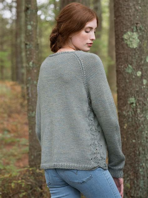 It's obviously fabulous for traditional aran designs but. Fountain Raglan Women's Sweater Free Knitting Pattern back ...