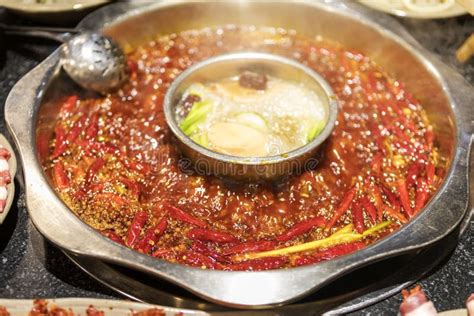 Delicious Spicy Sichuan Hot Pot Stock Image Image Of Meat Function