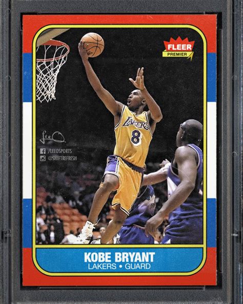 Kobe Bryant Fleer 86 Rookie Card By Skythlee On Deviantart