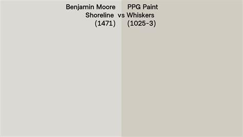 Benjamin Moore Shoreline 1471 Vs Ppg Paint Whiskers 1025 3 Side By