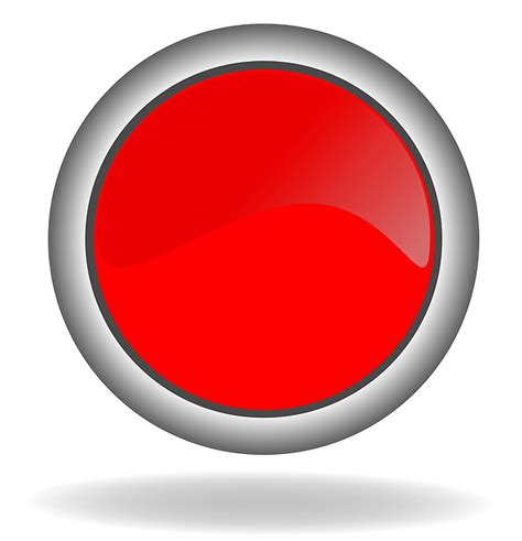 Red Button Icon · Free Image On Pixabay