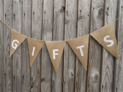 Gifts Banner Gifts Sign Gifts Burlap Banner Wedding Gifts | Etsy | Gifts banner, Burlap banner ...