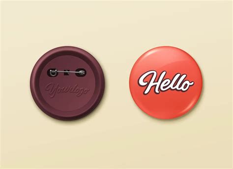 160 Best Pin Button Badge Mockup Templates Free And Premium