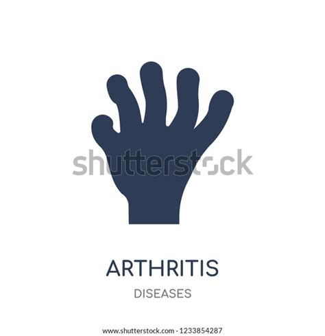 Arthritis Icon Arthritis Filled Symbol Design Stock Vector Royalty