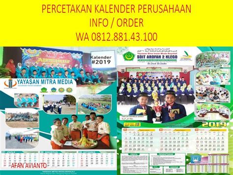 Wa 081288143100 Percetakan Kalender Terdekat Di Bangli Bali By