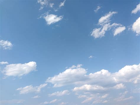 Blue Sky With Clouds Texture Picture Free Photograph Photos Public