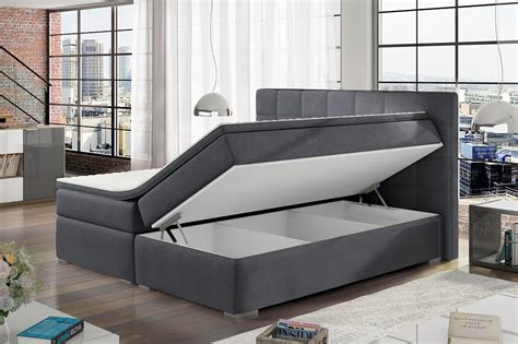 Super King Size Storage Bed Upholstered 180 X 200 Cm Isabella Don