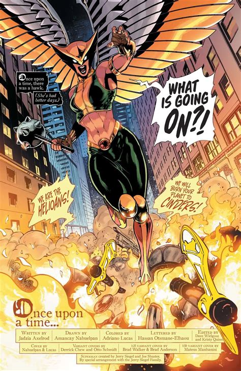 Hawkgirl 1 4 Page Preview And Covers Released By Dc Comics