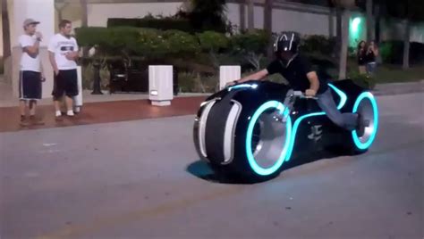 Feature Flick See Custom Bike Builders Replica Of Tron Light Cycle In