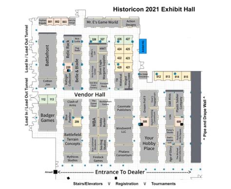 2021 Exhibit Hall Map