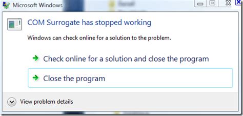 Fix Com Surrogate Has Stopped Working In Windows 7