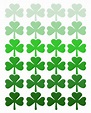Shamrock Pattern Printable St. Patrick's Day Decor - Paper Trail Design