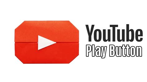 Origami Youtube Play Button Paper Youtube Play Button 1m Subscribers