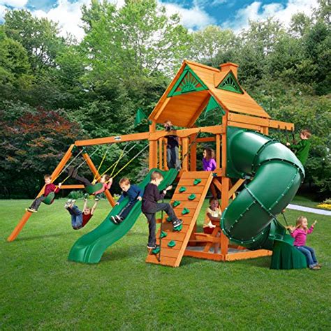 Gorilla Playsets 01 0005 Ap Mountaineer Wooden Swing Set With Two