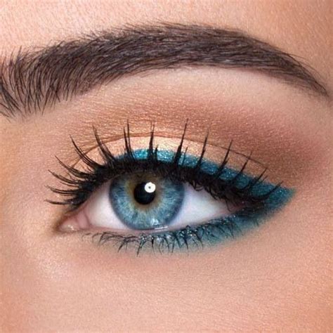 The Turquoise Liner Really Brings Out Bright Blue Flecks In The Eyes