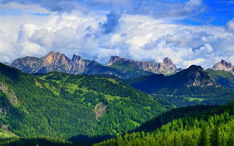 Val Di Zoldo View Dolomites Desktop Wallpaper Hd 2880x1800