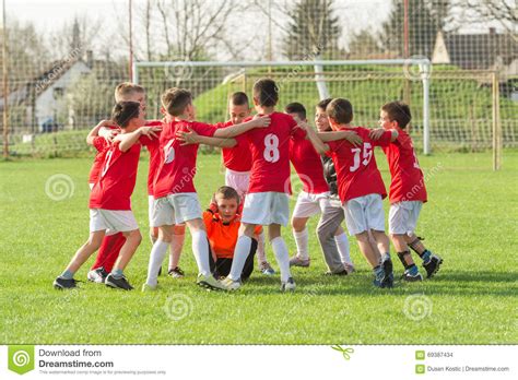 Kids Soccer Team Stock Photo Image Of Coach Tournament