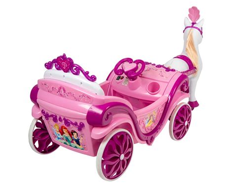 Disney Princess 6v Royal Horse And Carriage Electric Ride On