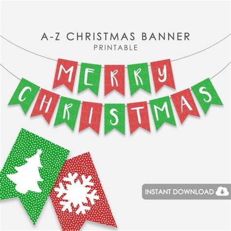 Merry Christmas Banner With Snowflakes And Stars On It In Green And Red