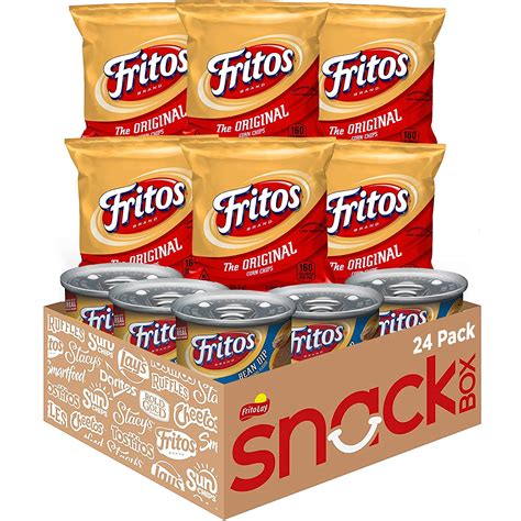 Fritos Original Corn Chips And Bean Dip Cups Variety Pack Single Serve