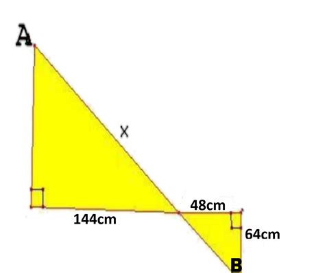 Calcula La Longitud X Por Semejanza De Triangulos Y Determina La Distancia Entre A Y B De La Sig