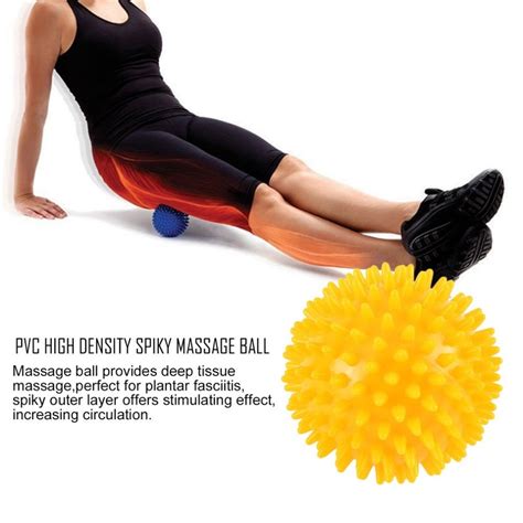 8 Cm Pvc High Density Spiky Massage Ball Foot Pain Plantar Fasciitis Reliever Treatment Hedgehog
