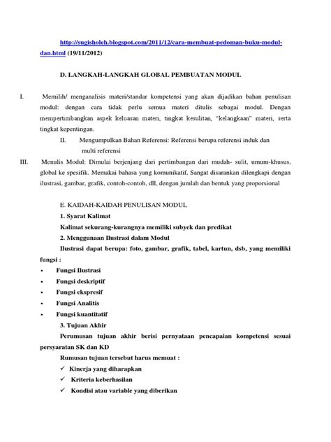 Langkah Langkahpembuatanmodul