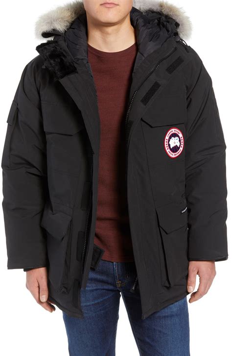 canada goose pbi expedition regular fit down parka with genuine coyote fur trim nordstrom