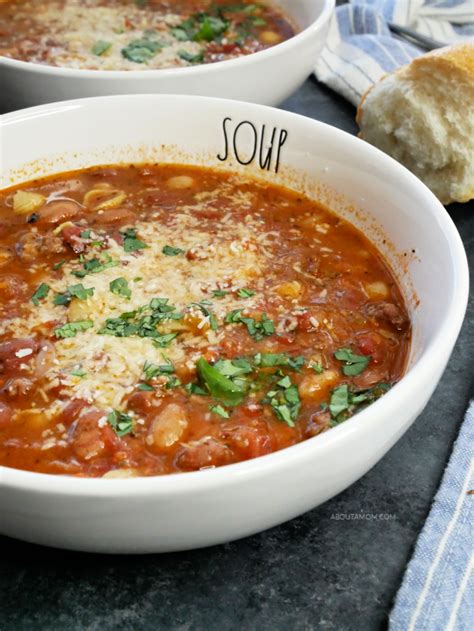 Italian Bean Soup With Sausage Recipe About A Mom