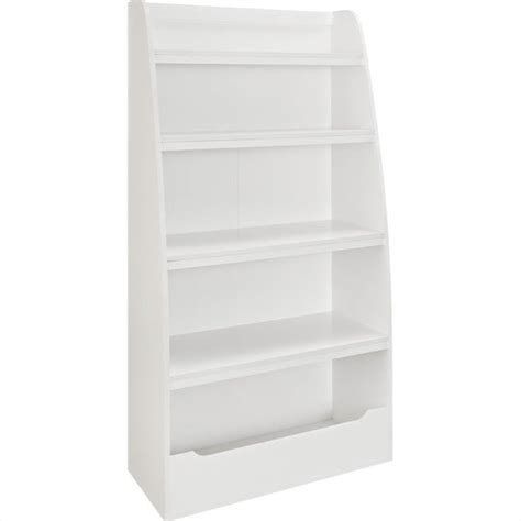 Kids 4 Shelf Bookcase In White Finish 9627196