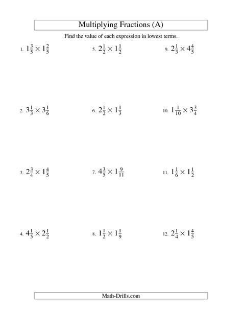 Complex Fractions Worksheet 7th Grade