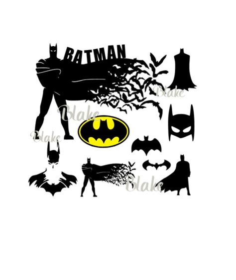 Batman Bundle Svg Gotham Svg Batman Collection Batman Svg Etsy