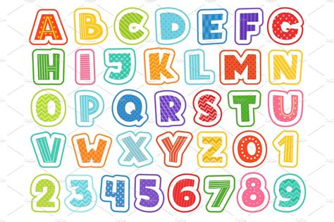 Cute Alphabet Letters Design Aesthetic Guides