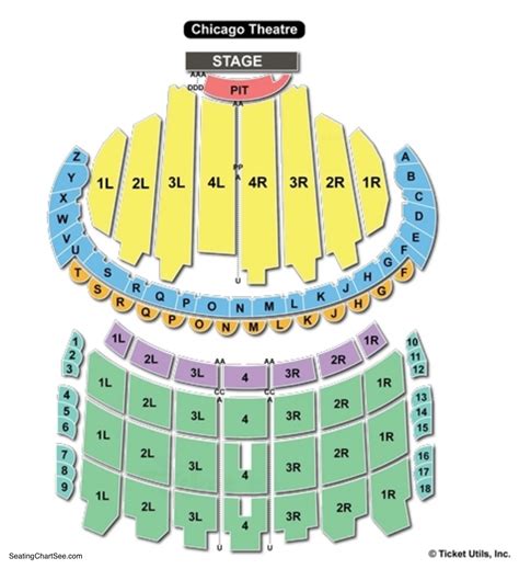 Chicago Theatre Seating Chart With Numbers