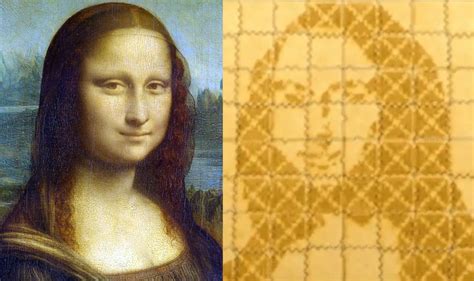 Worlds Smallest Mona Lisa Scientists Recreate Leonardo Da Vincis