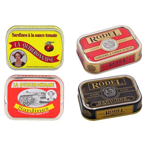 Assortment Of 4 Tins Of Vintage Sardines