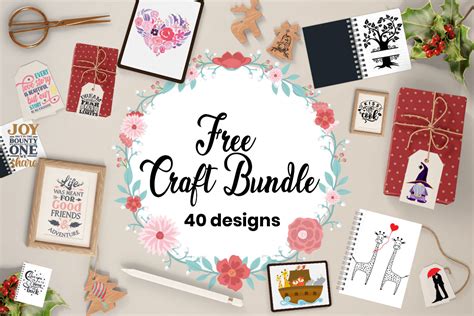 Free Craft Bundle Unique Designs Bundle Creative Fabrica