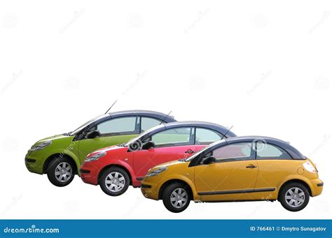 3 Cars Stock Image Image Of Colorized Isolated Colour 766461