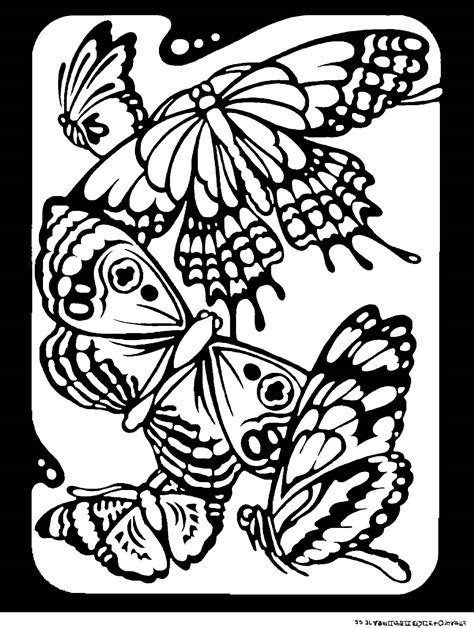 110 Dessins De Coloriage Papillon à Imprimer Sur Page 8