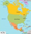 Map of North America With Countries And Capitals - Ontheworldmap.com