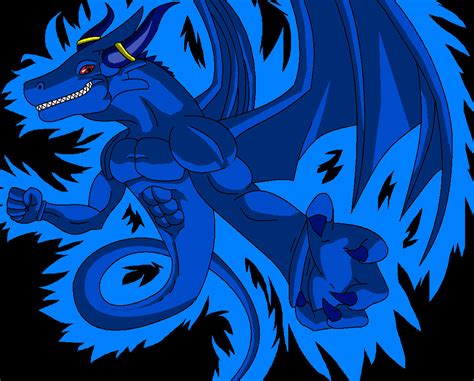 Fire Blue Dragon By Kyuubi83256 On Deviantart