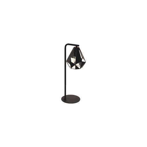 Eglo Vintage 43058 Carlton 4 Single Light Table Lamp In Black And
