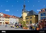 Marktplatz mit Rathaus, Apolda, Thüringen, Deutschland, Europa ...
