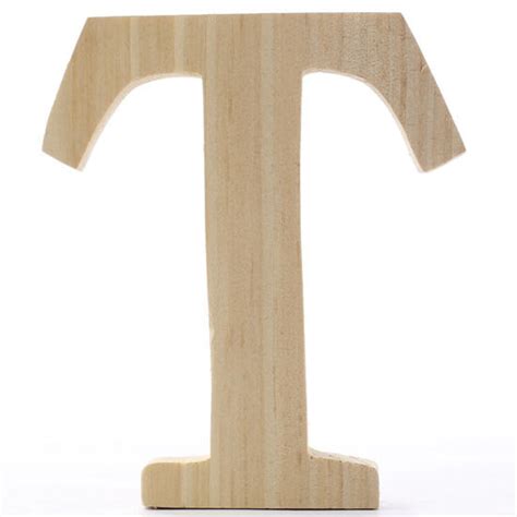 Standing Wooden Letter T Word And Letter Cutouts Wood Crafts