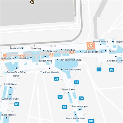 Charlotte Douglas Airport Map Clt Terminal Guide