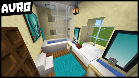 Make A Realistic Bathroom In Minecraft No Commands Youtube