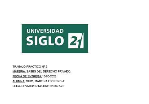 Derecho Privado Trabajo Bases Del Derecho Privado Siglo Studocu