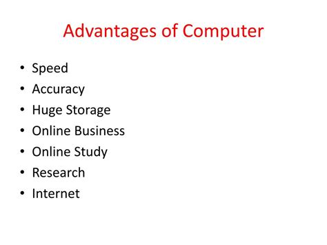 Ppt Advantages And Disadvantages Of Computer System Powerpoint